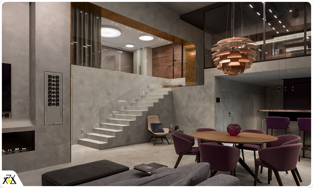 میکروسمنت نما داخلی ساختمان